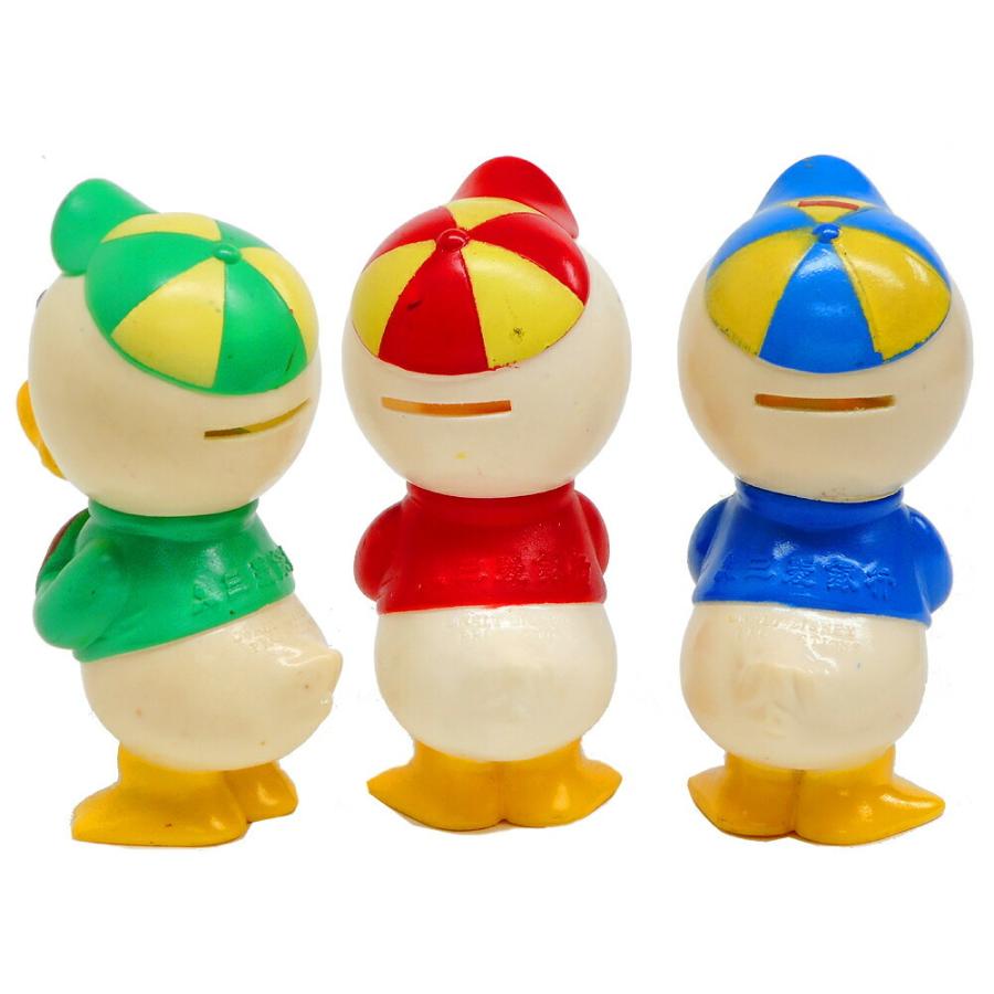 ヒューイ、デューイ、ルーイ 三菱銀行 貯金箱 3体セット 1970年代