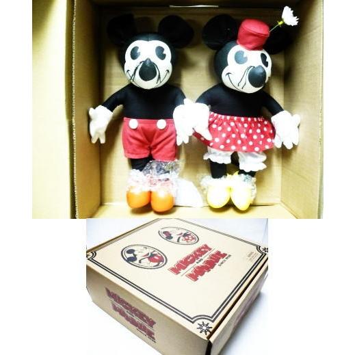 ミッキー&ミニー Mickey and Minnie Since 1928 復刻版 ぬいぐるみ