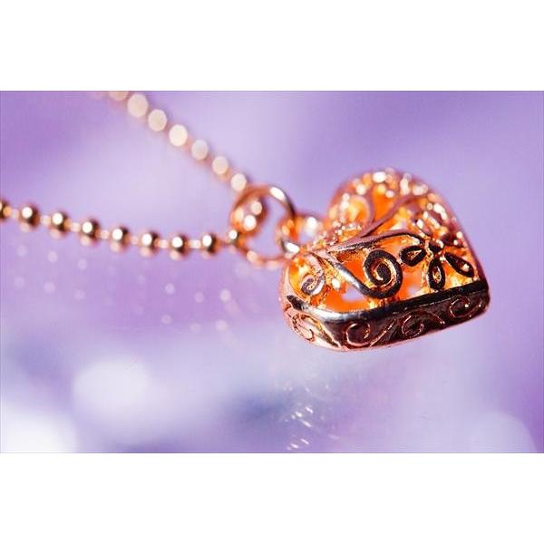 ふっくら立体ハートリバーシブル フラワー(花)&ツタ柄透かし彫り装飾