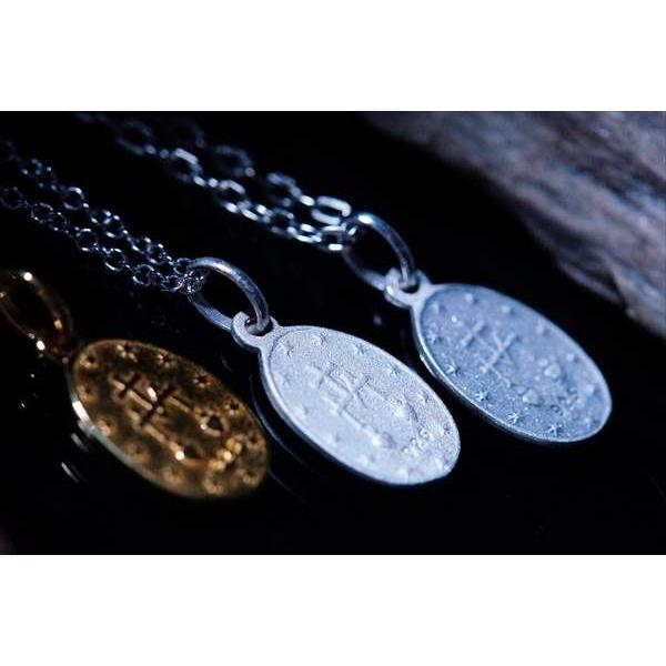 ミニサイズ 楕円 マリア様 奇跡 不思議のメダイ 聖母マリア レリーフ