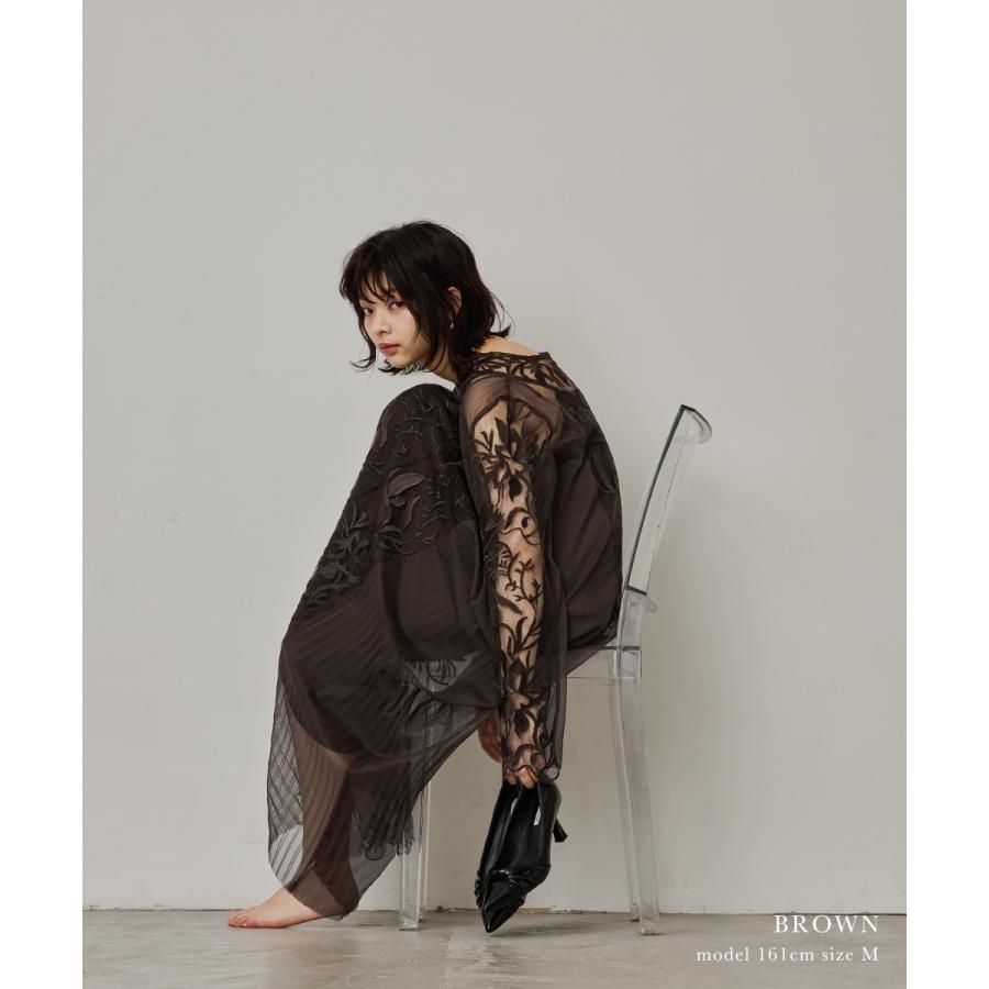 niana（ニアナ） エスニックサイドプリーツドレス パーティードレス