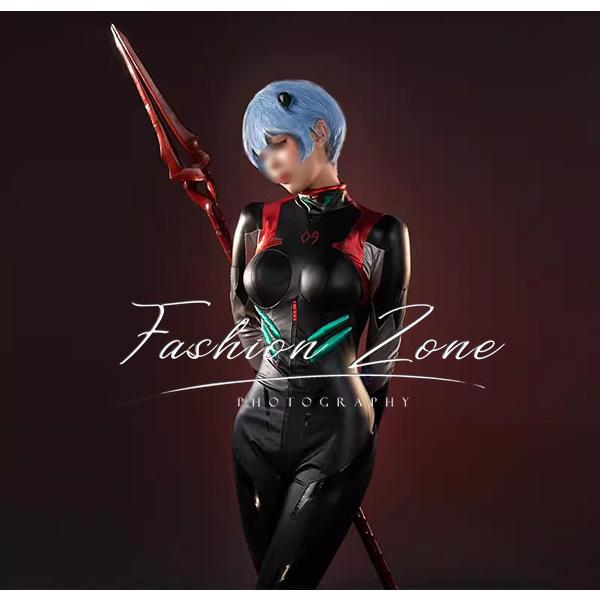 送料無料◇新世紀エヴァンゲリオン 風 綾波レイ コスプレ衣装 ウィッグ