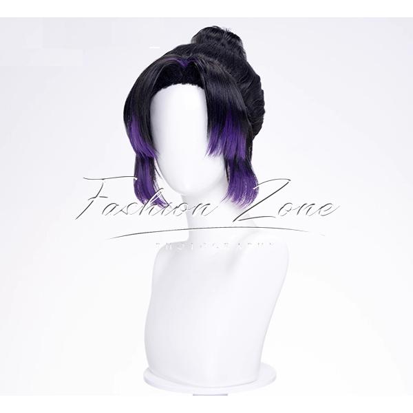 送料無料◇鬼滅の刃 風 胡蝶しのぶ コスプレ ウィッグ かつら 激安 WIG