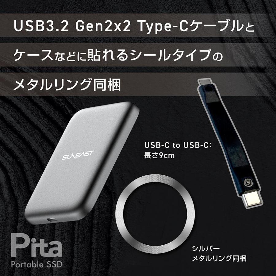 SUNEAST 【正規代理店】SUNEAST Pita Portable SSD 1TB 外付け USB