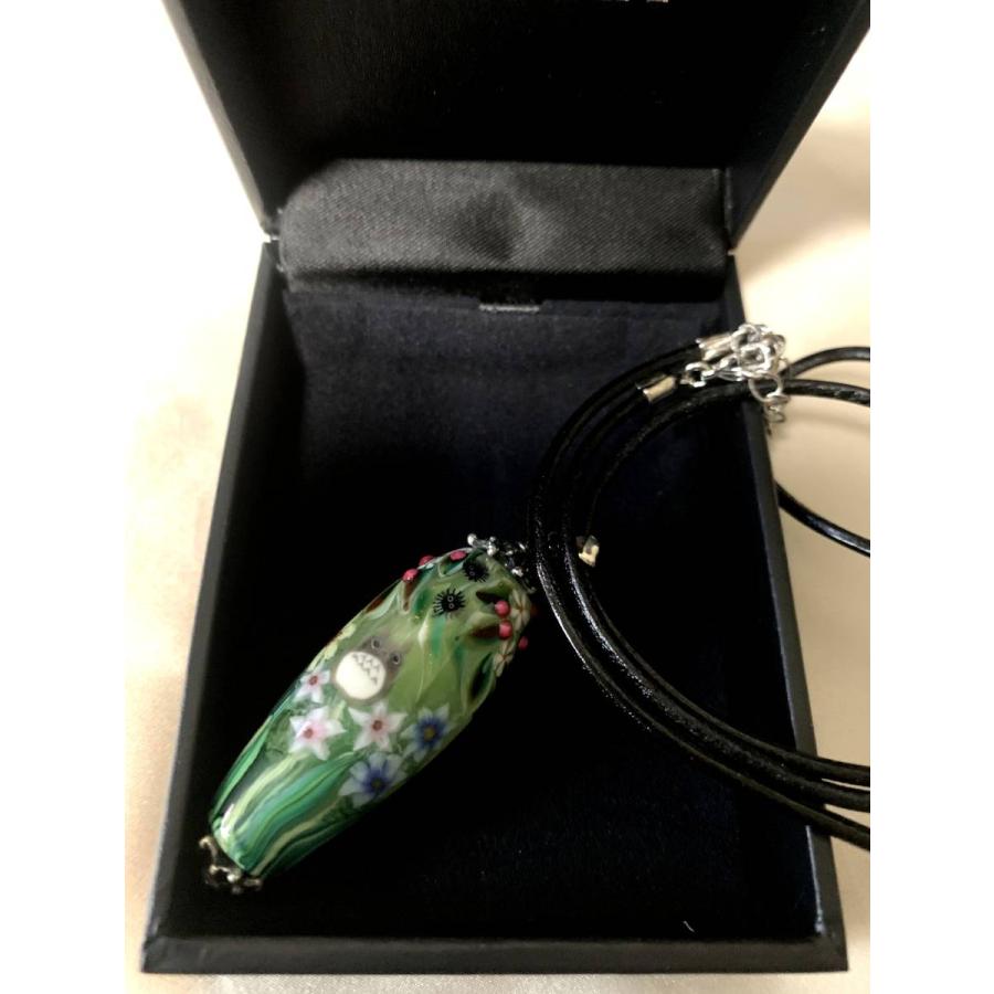 ジブリ美術館 とんぼ玉 トトロ ネックレス(縦) 希少 レア 完売 三鷹の