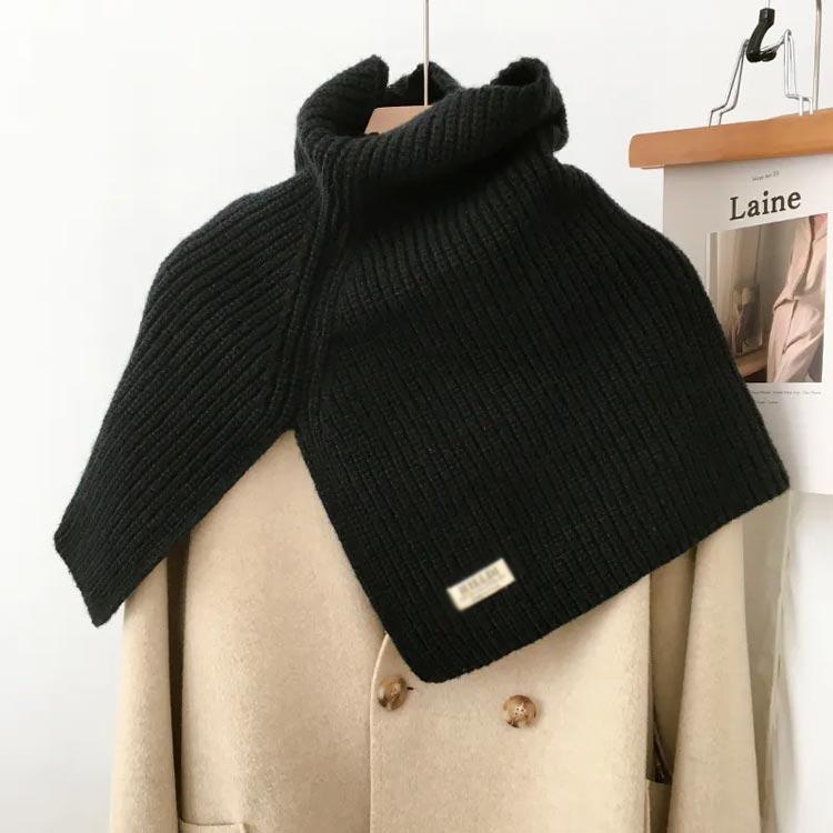 ネックスヌード ケープベスト ニット スヌード 肩掛け マフラー