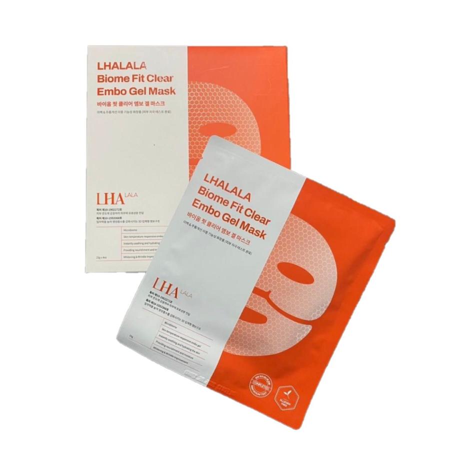 新品ララピールゲルマスク 10枚 LHALALA バイオムフィットクリア