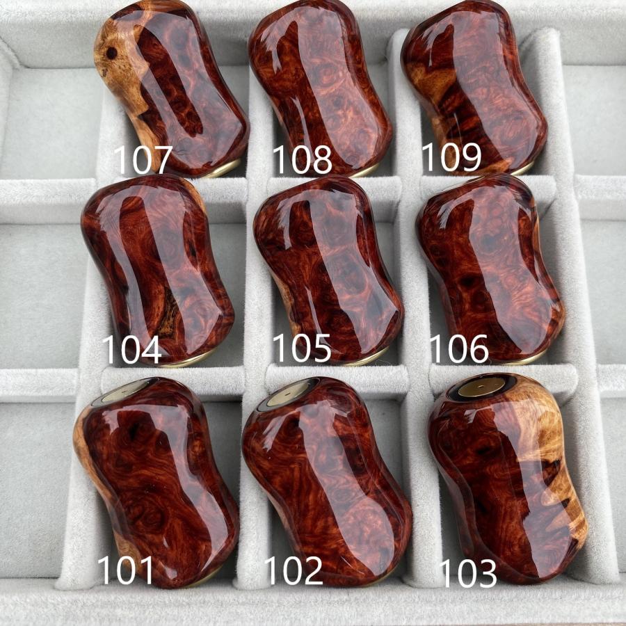 FHF リール ハンドルノブ 最高級本花梨紅白瘤 SSランク シマノa ダイワ