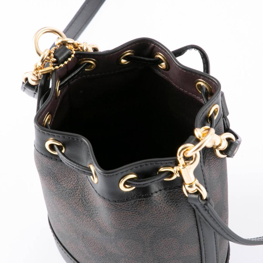 COACH（コーチ） ショルダーバッグ ミニ バケット バッグ シグネチャー