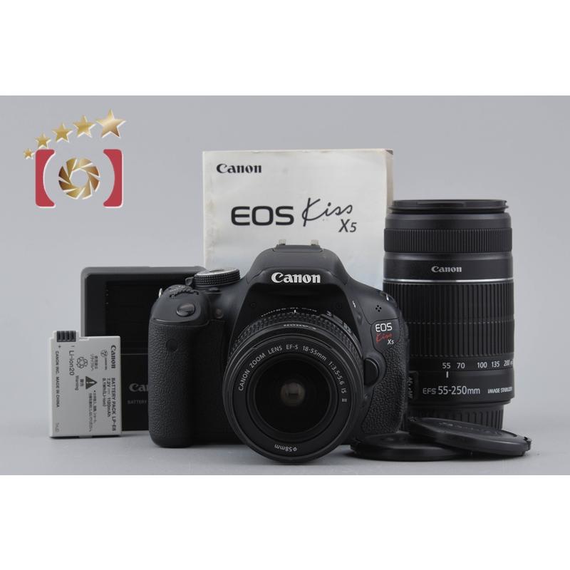 キヤノン（Canon） 【中古】Canon EOS Kiss X5 ダブルズームレンズ