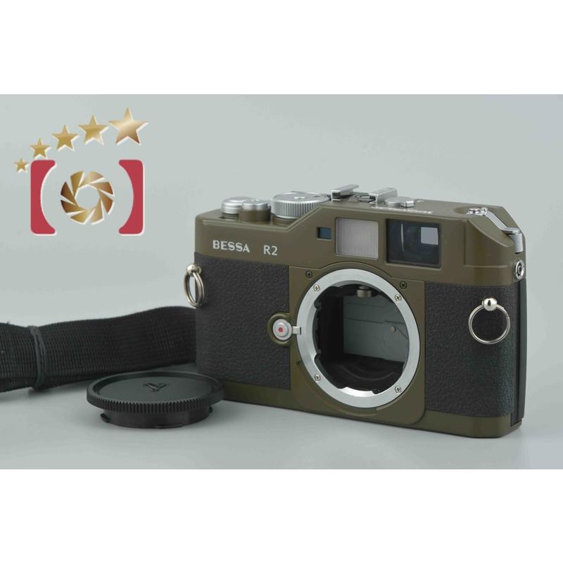中古】Voigtlander フォクトレンダー BESSA R2 オリーブ レンジ