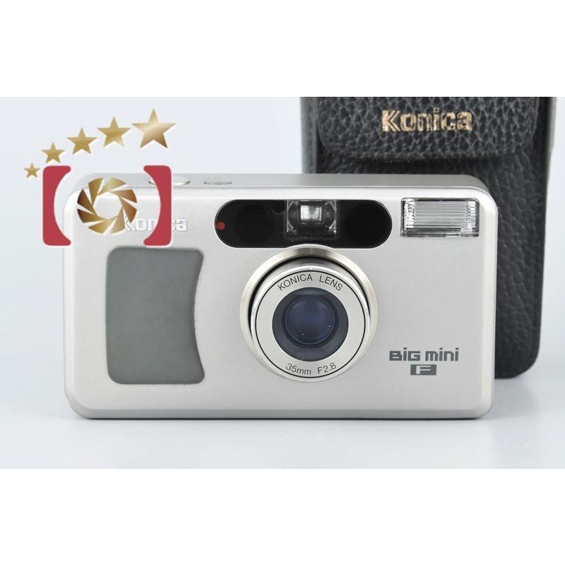 中古】KONICA コニカ BIG mini F シルバー コンパクトフィルムカメラ