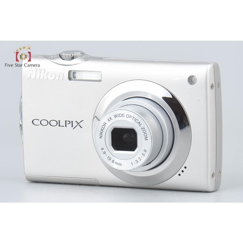 COOLPIX 【中古】Nikon ニコン S4000 シャイニーシルバー コンパクト