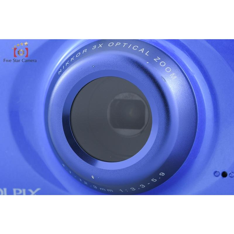 COOLPIX 【中古】Nikon ニコン S32 ブルー コンパクトデジタルカメラ