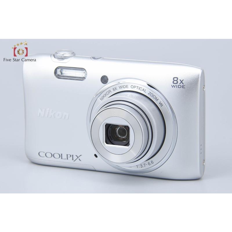 COOLPIX 【中古】Nikon ニコン S3600 クリスタルシルバー コンパクト