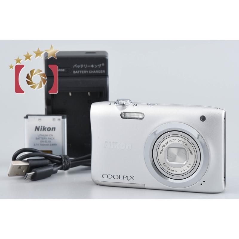 COOLPIX 【中古】Nikon ニコン A100 シルバー コンパクトデジタル