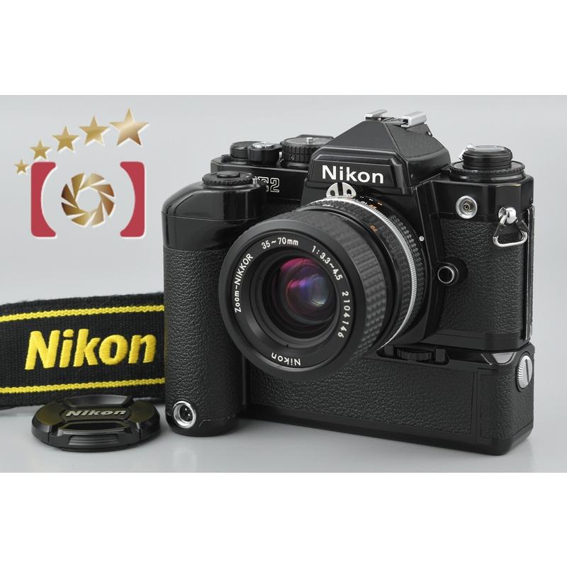 ニコン（Nikon） 【中古】Nikon FE2 ブラック MD-12 モータードライブ