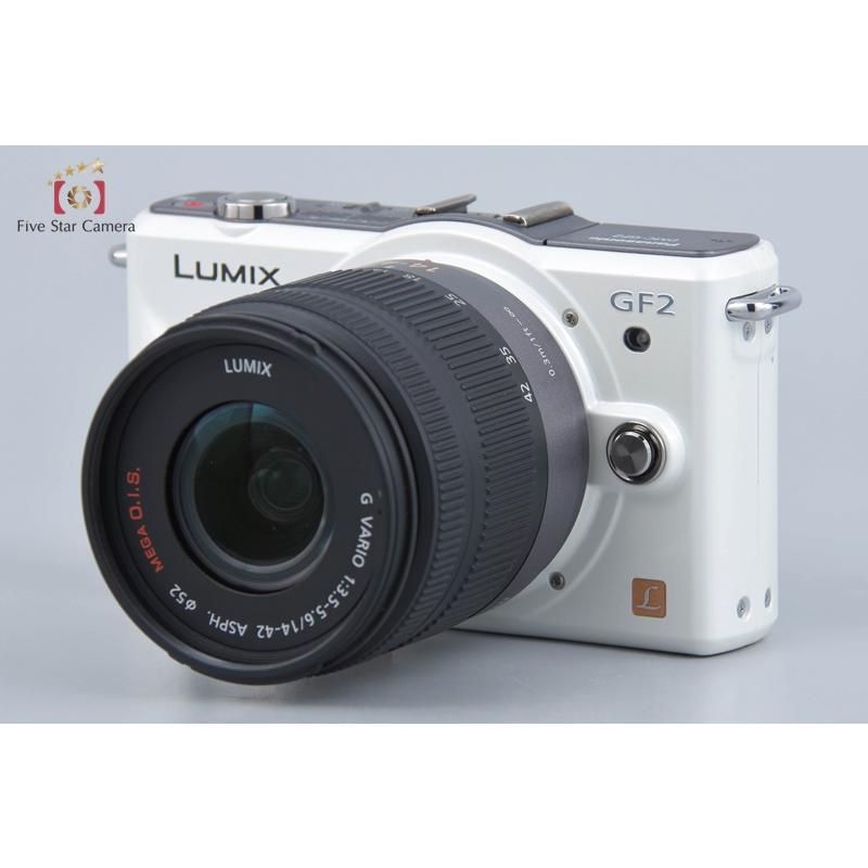 LUMIX 【中古】Panasonic パナソニック DMC-GF2 ホワイト + G VARIO 14