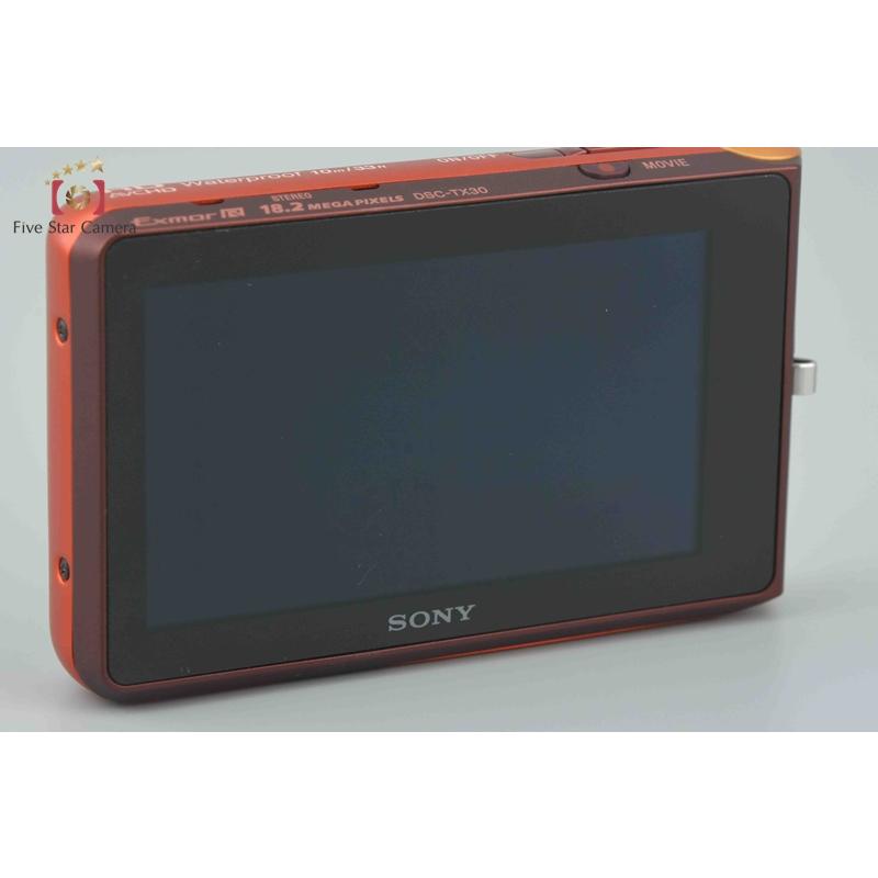 サイバーショット 【中古】SONY ソニー Cyber-Shot DSC-TX30 オレンジ
