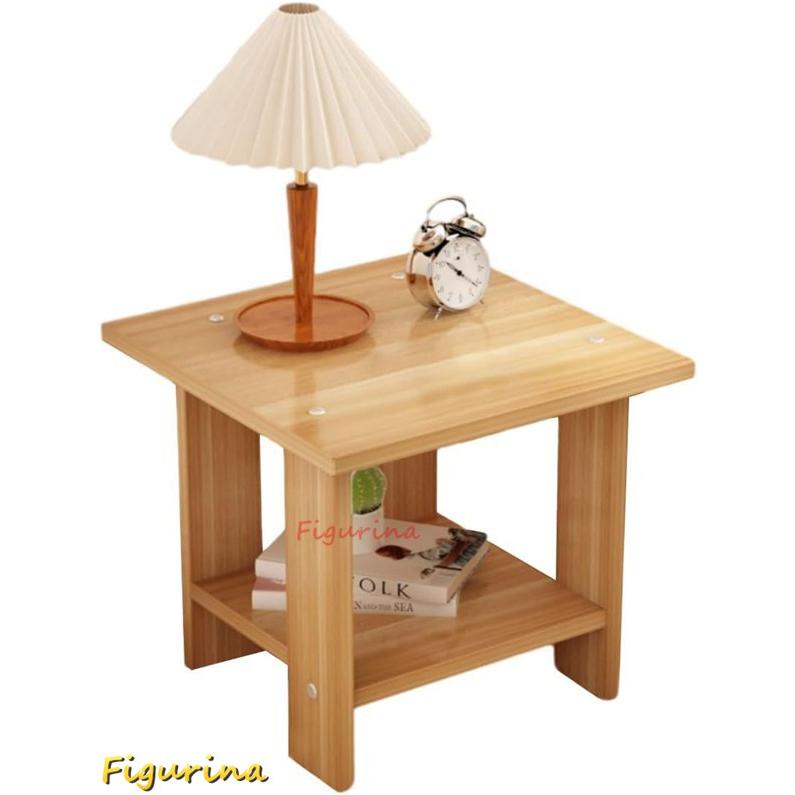 ローテーブル サイドテーブル 2段 大容量 木製 ナイトテーブル