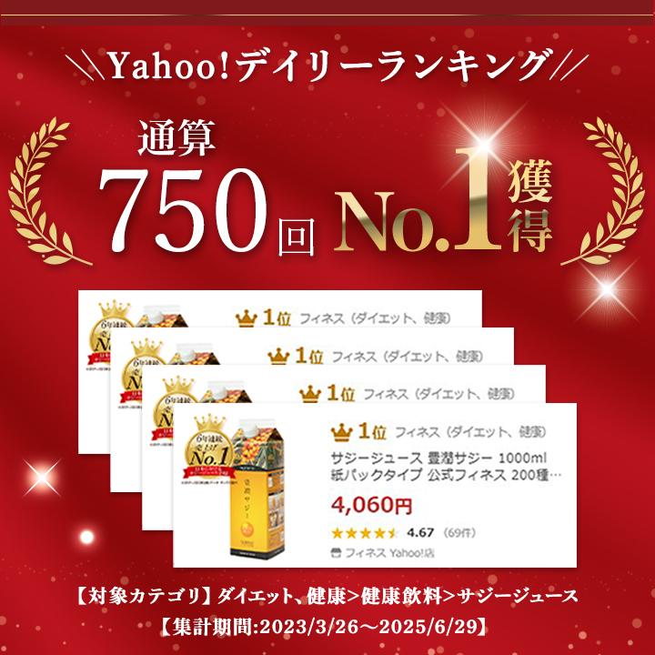 フィネス 豊潤サジー 1000ml サジージュース 紙パックタイプ 公式 200
