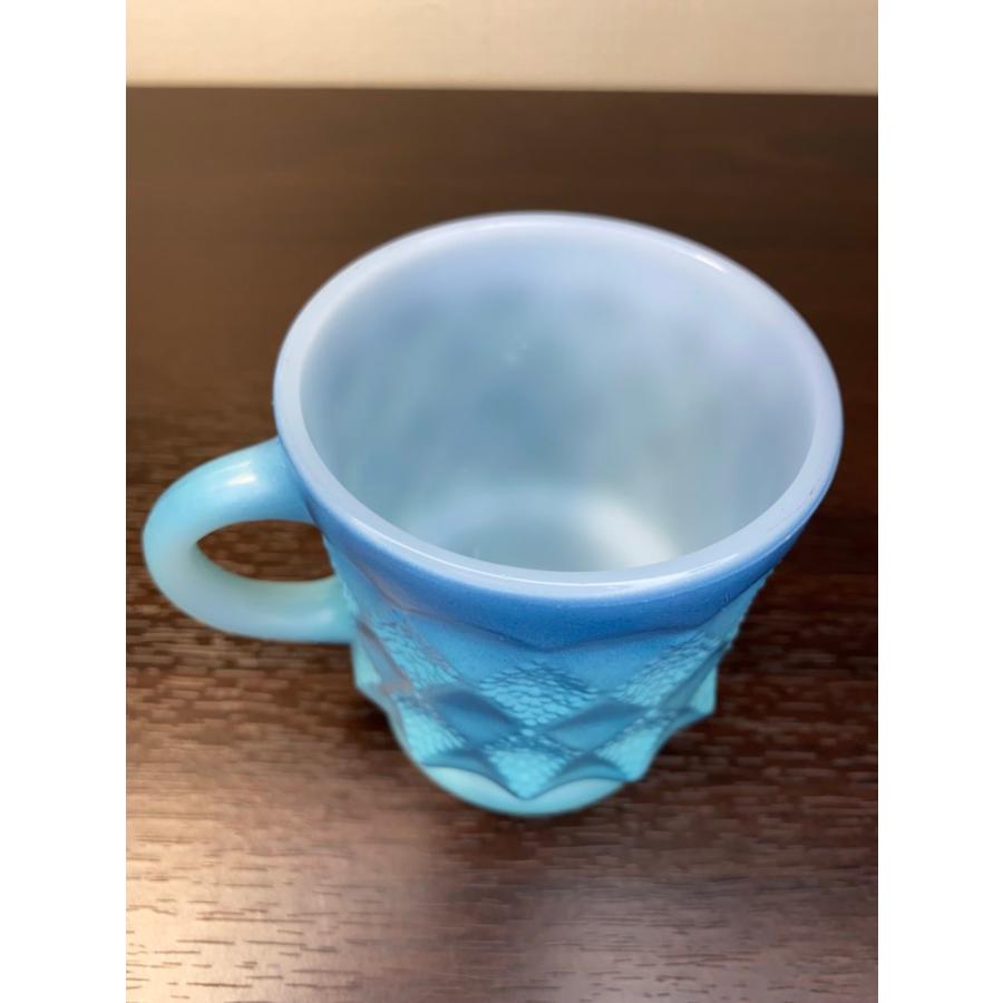 FIRE KING ファイヤーキング キンバリー マグ 青 : ファイヤーキング