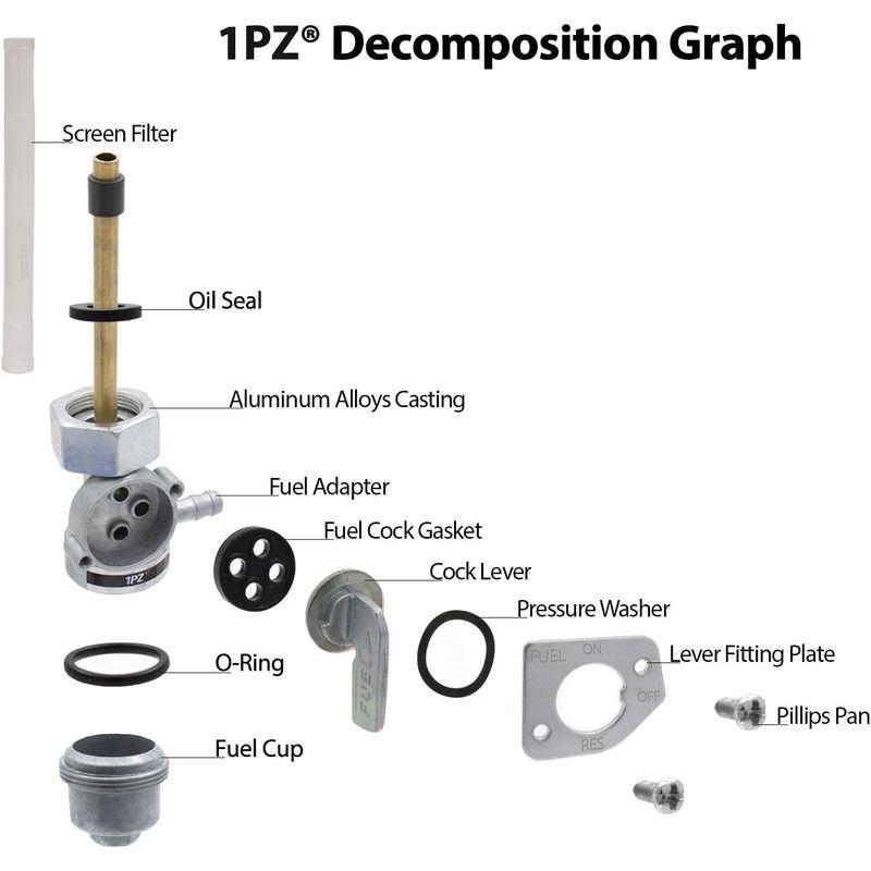 1PZ JP7-M18 バイク 燃料コック M18 耐久性 NS-1 GB250 クラブマン