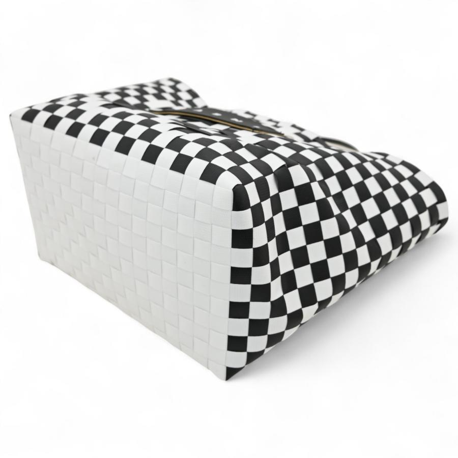 MARNI（マルニ） かごバッグ ピクニック ブラック × ホワイト Bランク