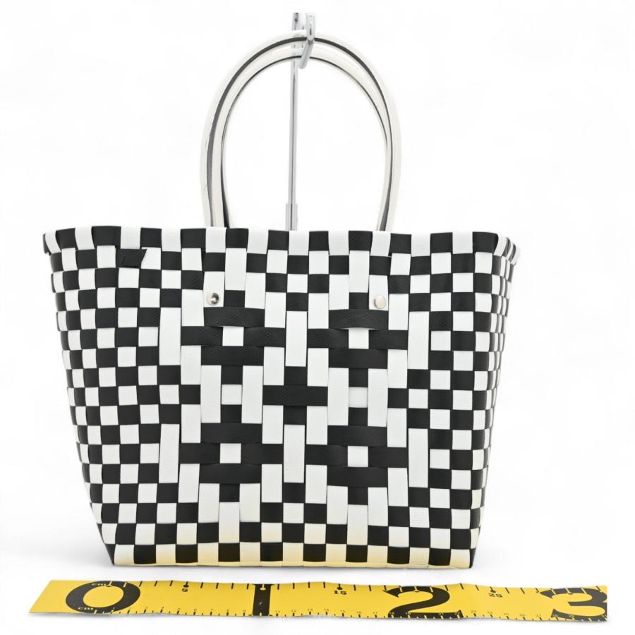 MARNI（マルニ） かごバッグ ピクニック ブラック × ホワイト Bランク