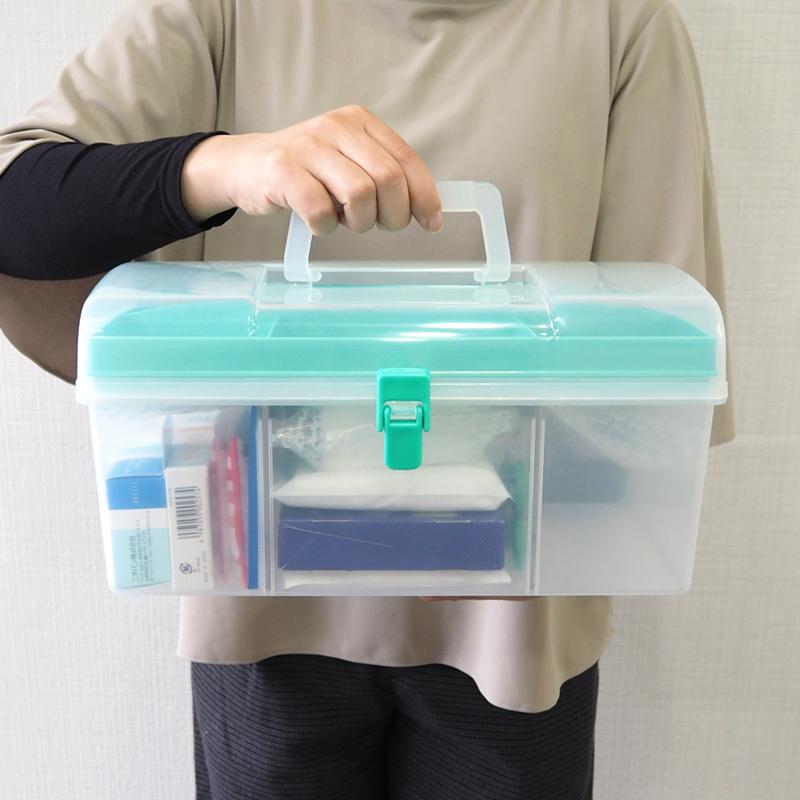 応急手当用品20点セット プラスチック製救急箱 救急セット スポーツ