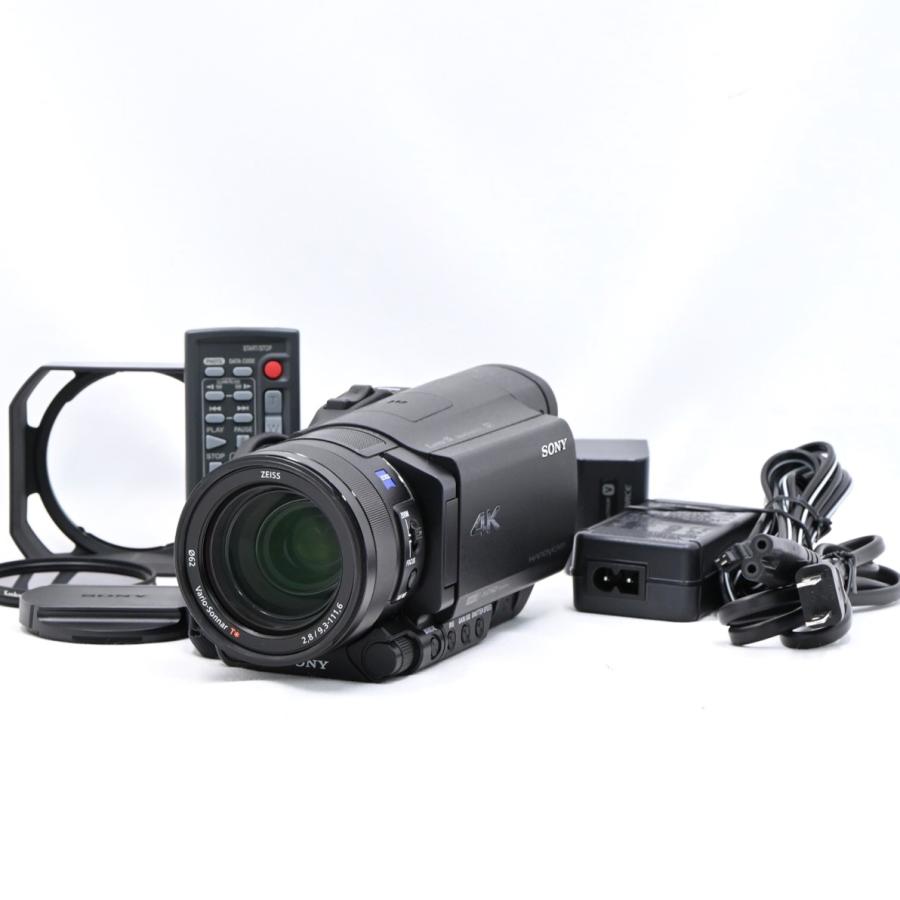 ソニー SONY FDR-AX100 4K 光学12倍 ブラック Handycam : フラッグ