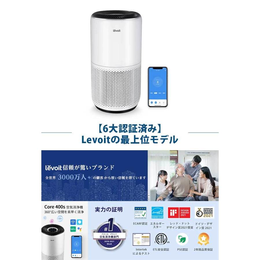Levoit (レボイト） 空気清浄機 Core400s （〜32畳/花粉モード搭載