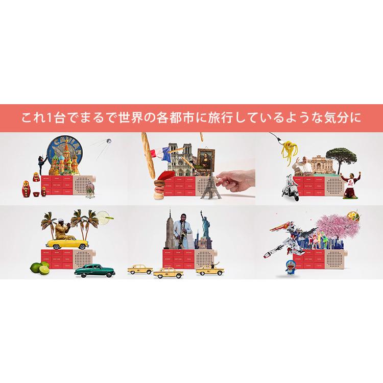 Palomar シティラジオ ポータブルスピーカー 世界18都市 アプリ連携