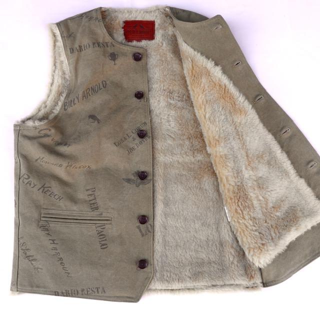 OLD CROW(GLAD HAND) CROW (オールドクロウ) ボア ベスト THE