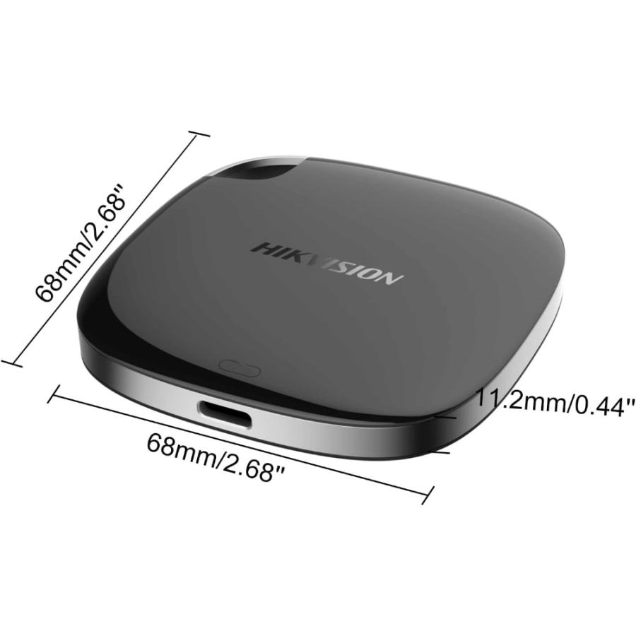 ポータブルSSD 512GB 外付SSD USB3.1 Gen1 Type-C HIKVISION T100I R