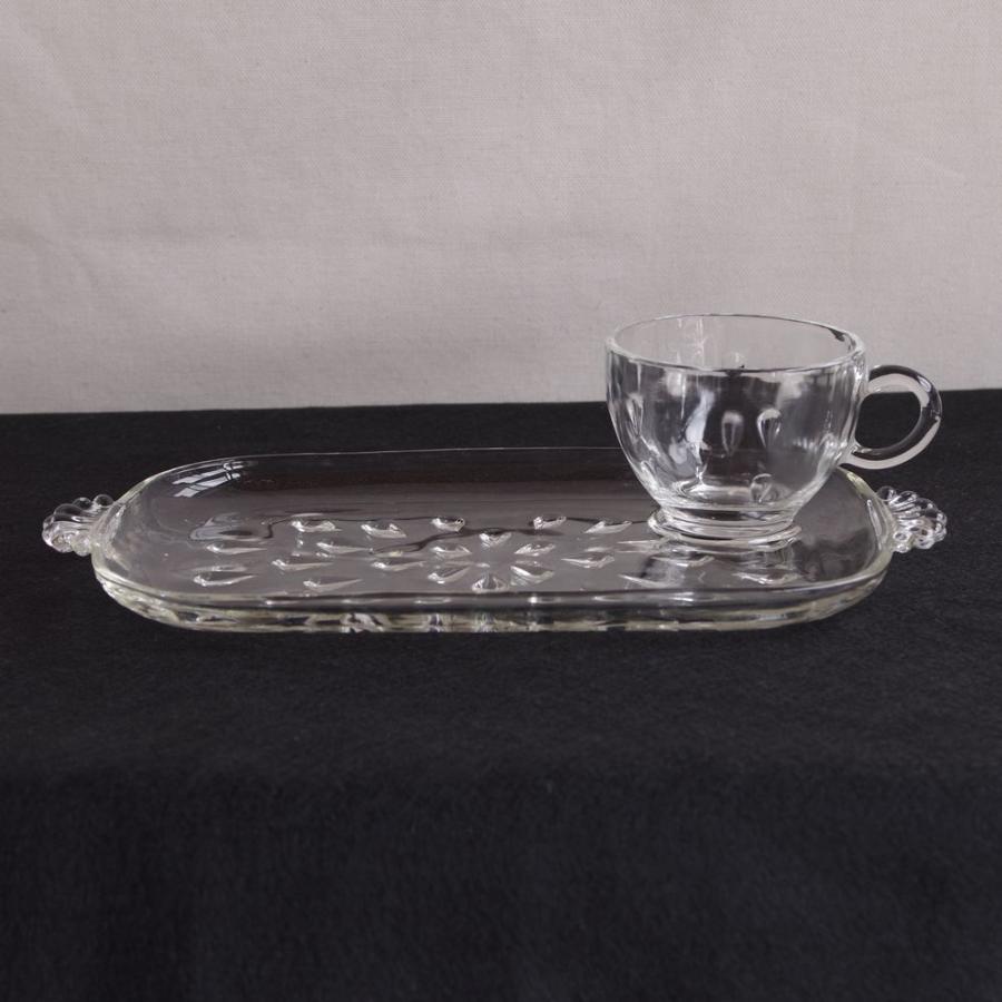 ヴィンテージ ガラス食器 Hazel Atlas ヘーゼルアトラス しずく柄