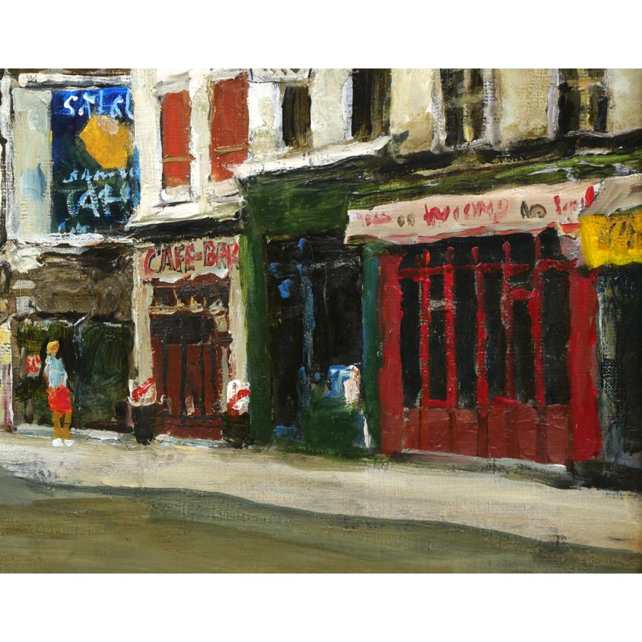 児玉 幸雄「パリー街景」油絵・F6号□日動画廊取扱画家□パリの街並み