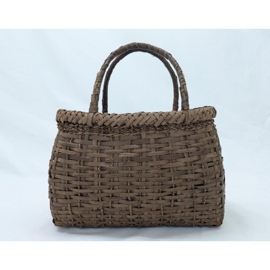 山葡萄かごバッグ 国産 ござ目編み 福島県産 奥会津三島 編み組細工