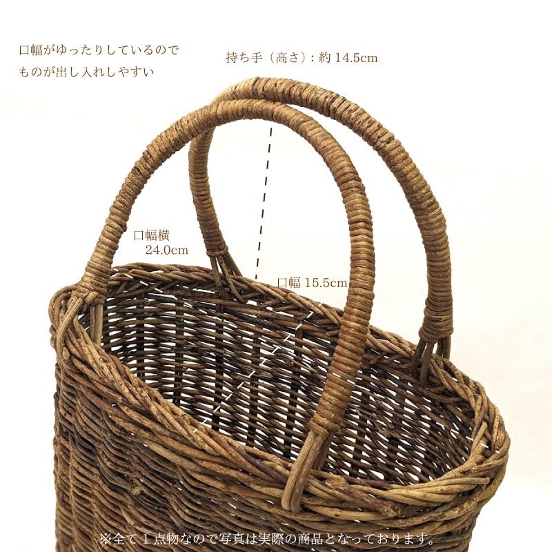 あけび かごバッグ 国産 カゴ アケビ 蔓 つる 奥会津三島 一点モノ
