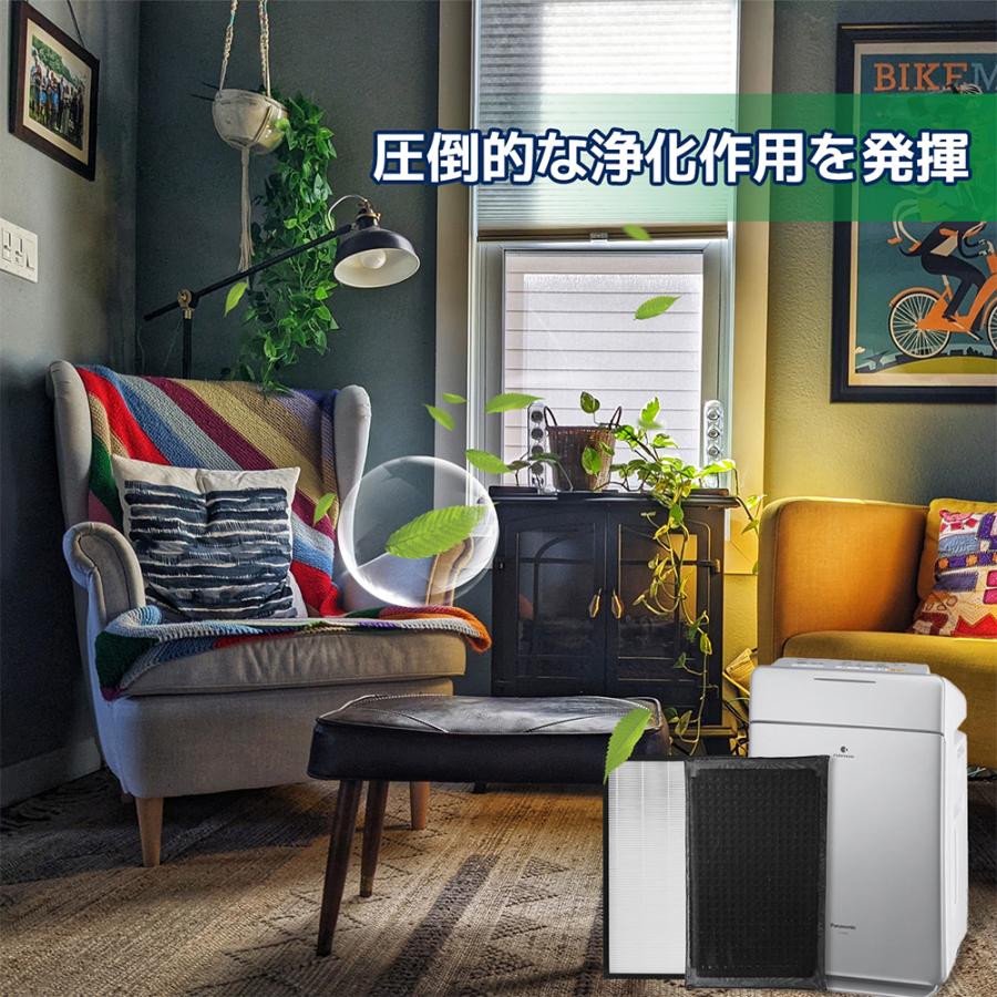 パナソニック加湿空気清浄機用交換フィルター 集じんフィルター 脱臭