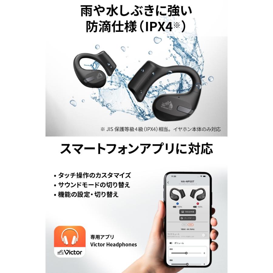 Victor（ビクター） 耳をふさがない完全ワイヤレスイヤホン HA-NP50T