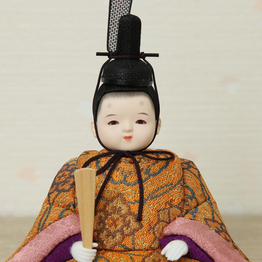 雛人形 コンパクト 木目込み雛人形 親王飾り ココ 二曲ピンク屏風