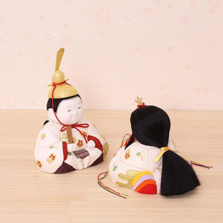 雛人形 コンパクト 木目込み雛人形 親王飾り工房天祥オリジナル おぼこ