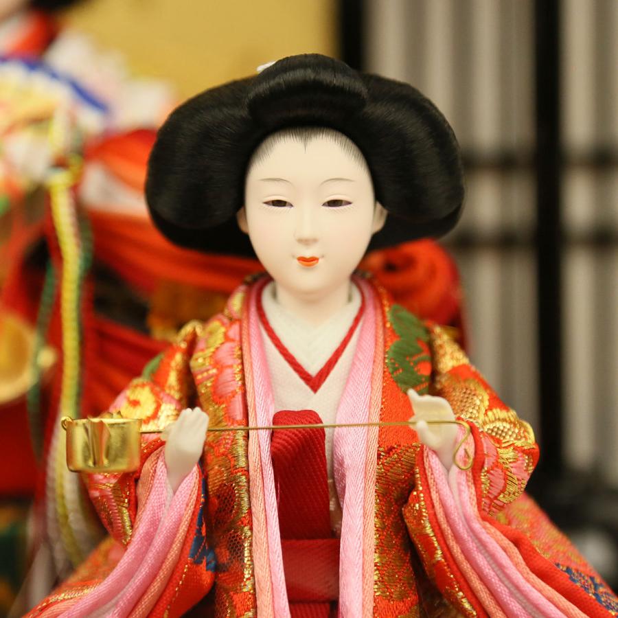 雛人形 ひな人形 ケース飾り コンパクト 十五人飾り アクリルケース