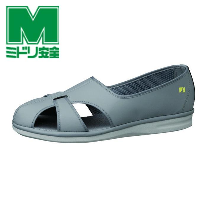 ミドリ安全 静電作業靴 PS−01S グレイ 26.5cm (1足) 品番：PS-01S-GY