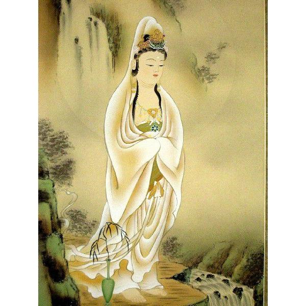 掛け軸 掛軸 岩上観音 川島玉峰 (真作・新品) : 掛け軸の専門店 香遊