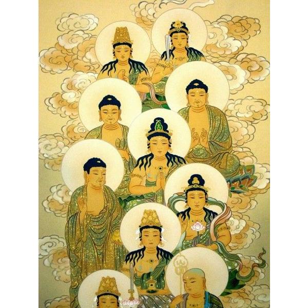 掛け軸 掛軸 十三仏 (十三佛) 長尾龍石 (真作・新品) : 掛け軸の専門店