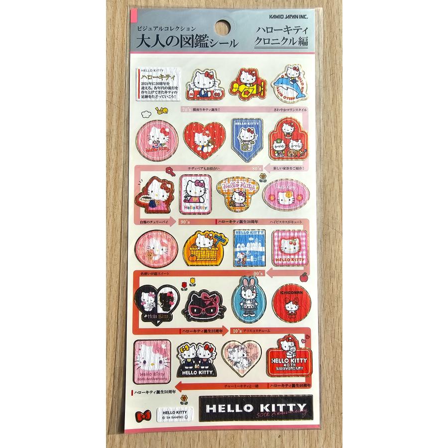 ハローキティ カミオジャパン×サンリオ 大人の図鑑シール (ハロー