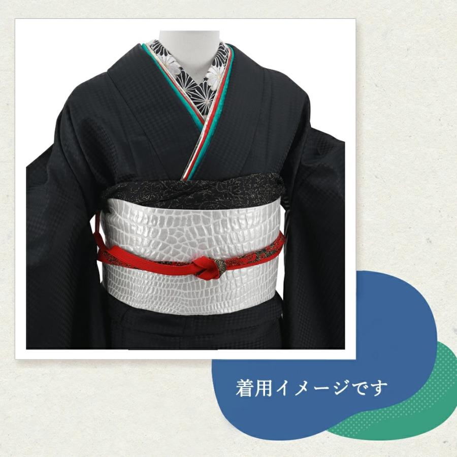 お仕立て上がり 振袖用 クロコ風 型押し柄 袋帯 日本製 全3色 hp-299