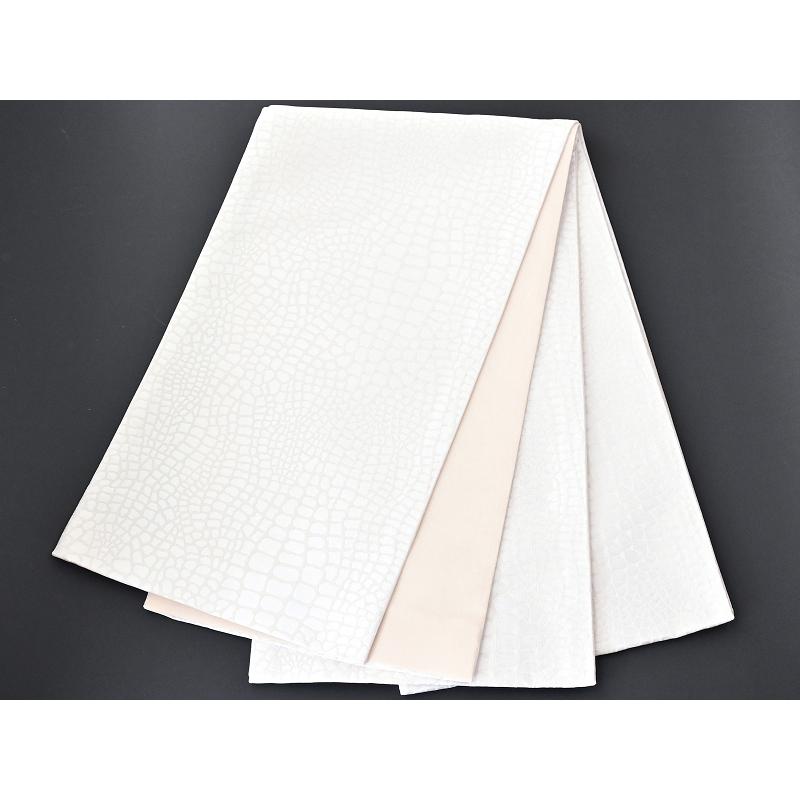 お仕立て上がり 振袖用 クロコ風 型押し柄 袋帯 日本製 全3色 hp-299